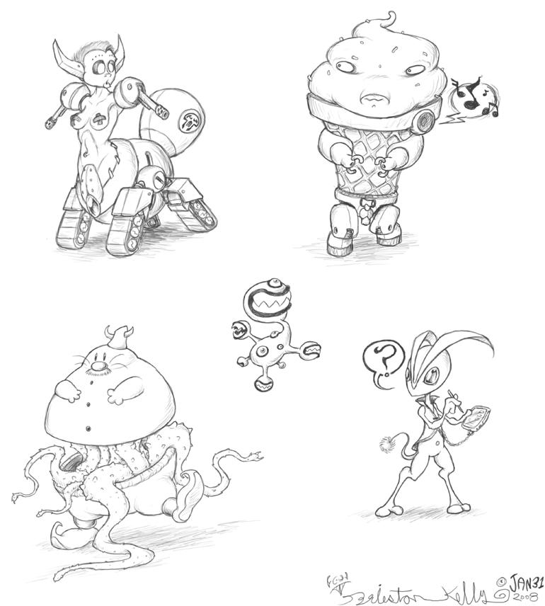 Random_Monsters_08 by Owl-Robot on DeviantArt