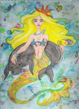 final mermaid painting