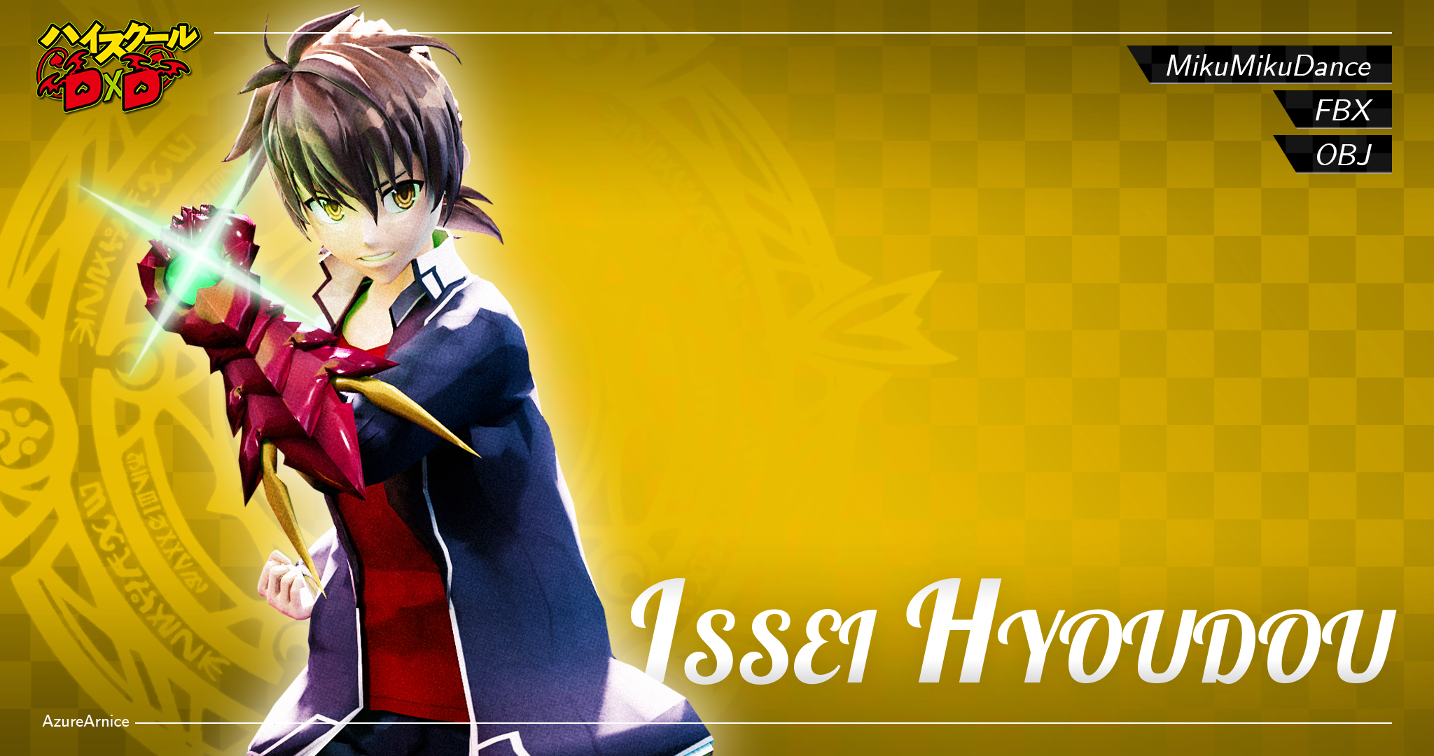 Highschool DxD - Issei Hyoudou MMD Model by AzureArnice on DeviantArt