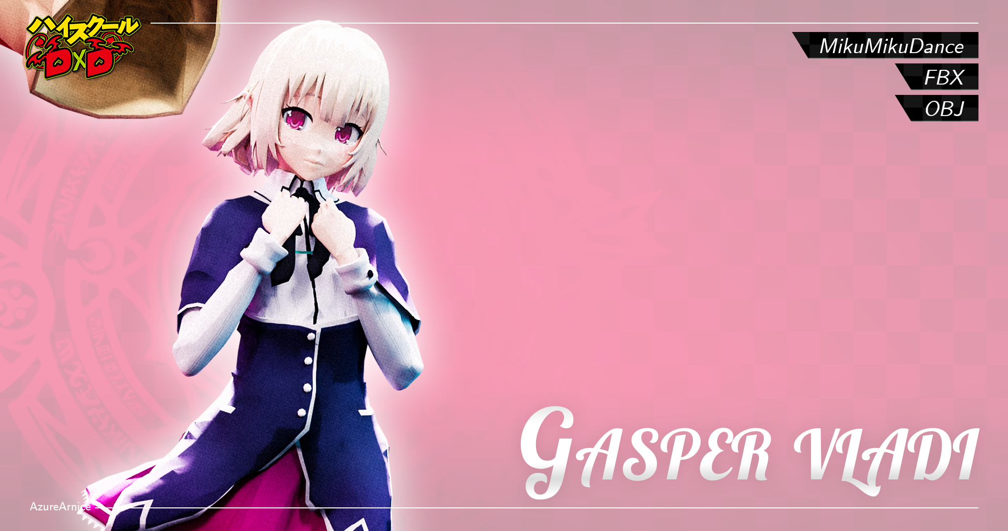 Highschool DxD - Gasper Vladi MMD Model by AzureArnice on DeviantArt