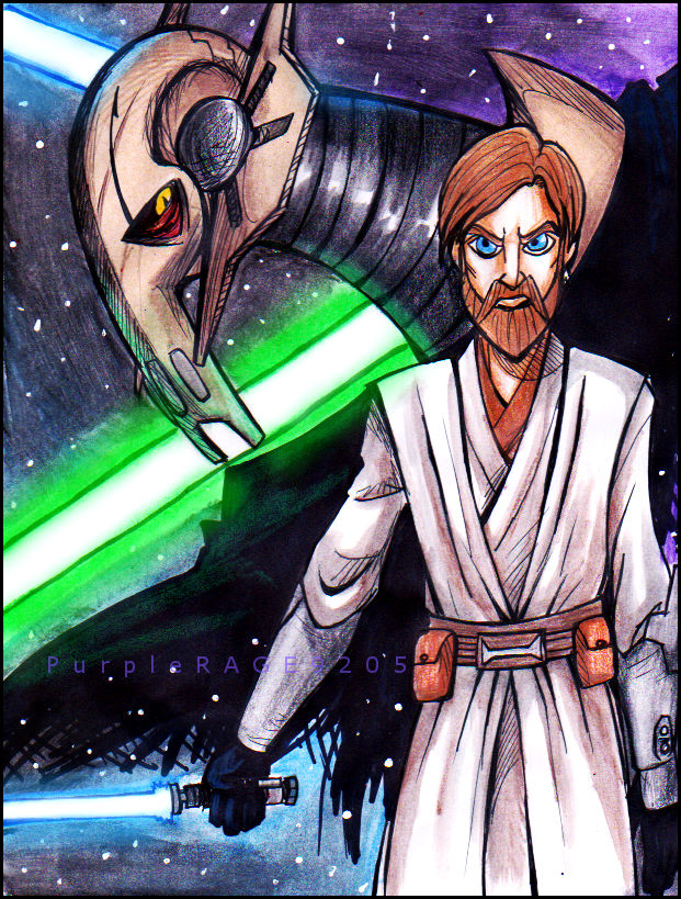 General Grievous vs Obi Wan Kenobi by PurpleRAGE9205 on DeviantArt