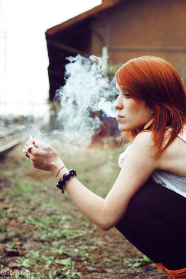 smoking girl