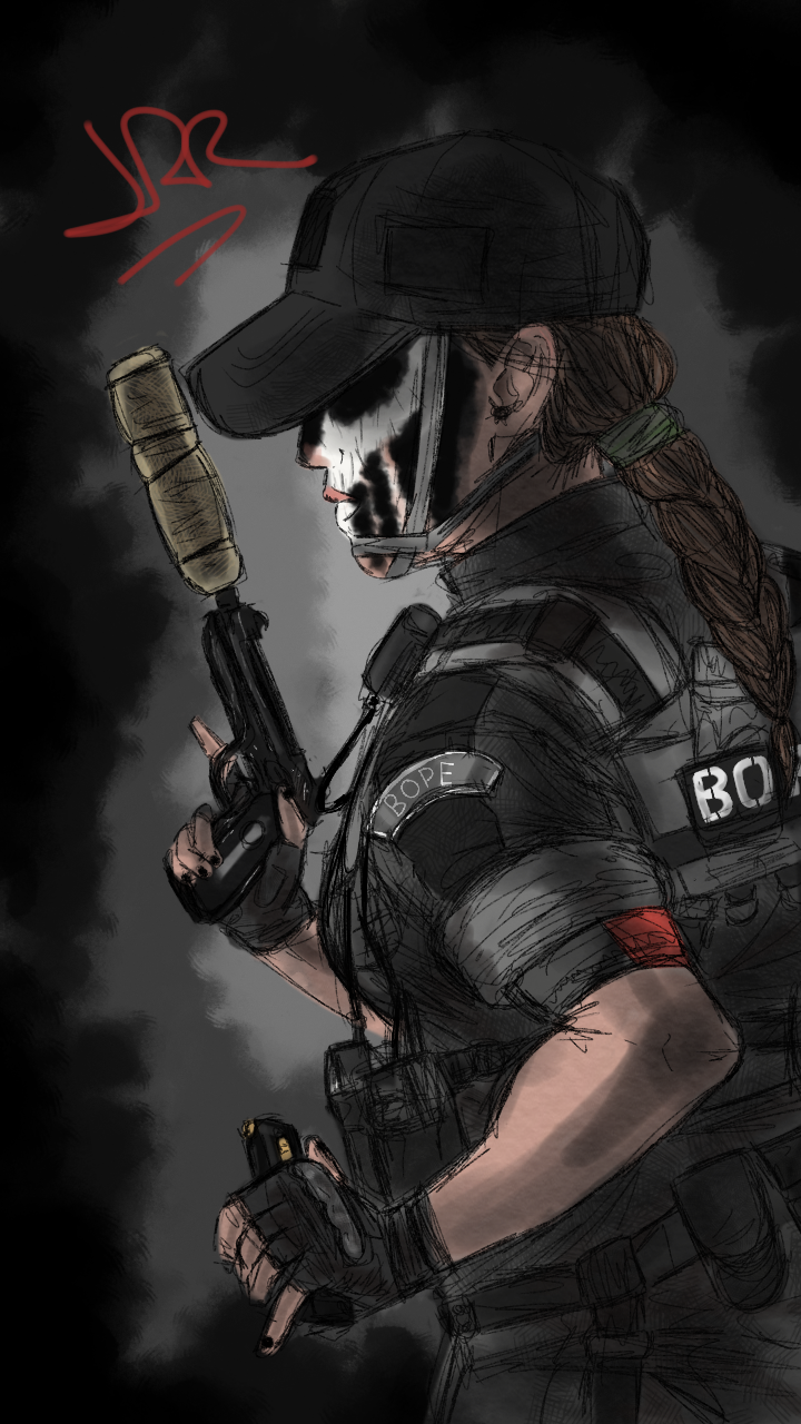 Lusion R6 Rainbow Six Siege: Caveira Sketch by SpiderRuskie on DeviantArt