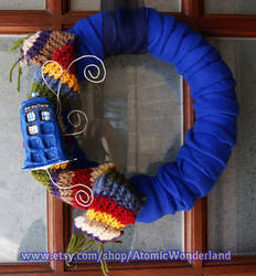 Doctor Who Tardis Wreath by RadioactiveArts