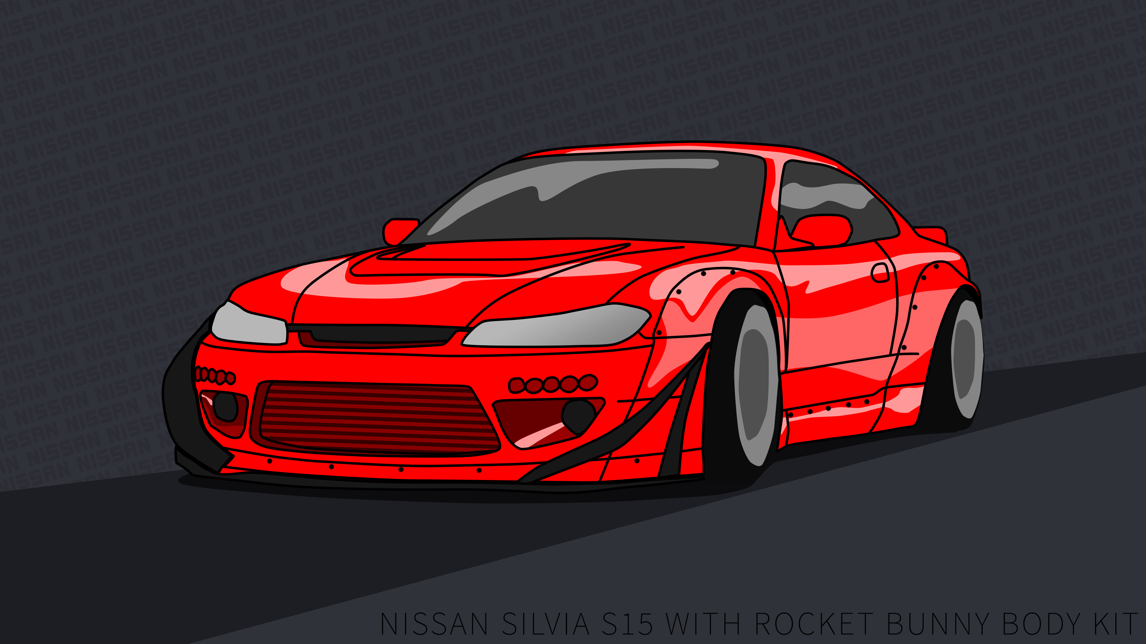 Nissan Silvia S15 Wallpaper 4k Rocket Bunny Red By Itsbarney01 On Deviantart