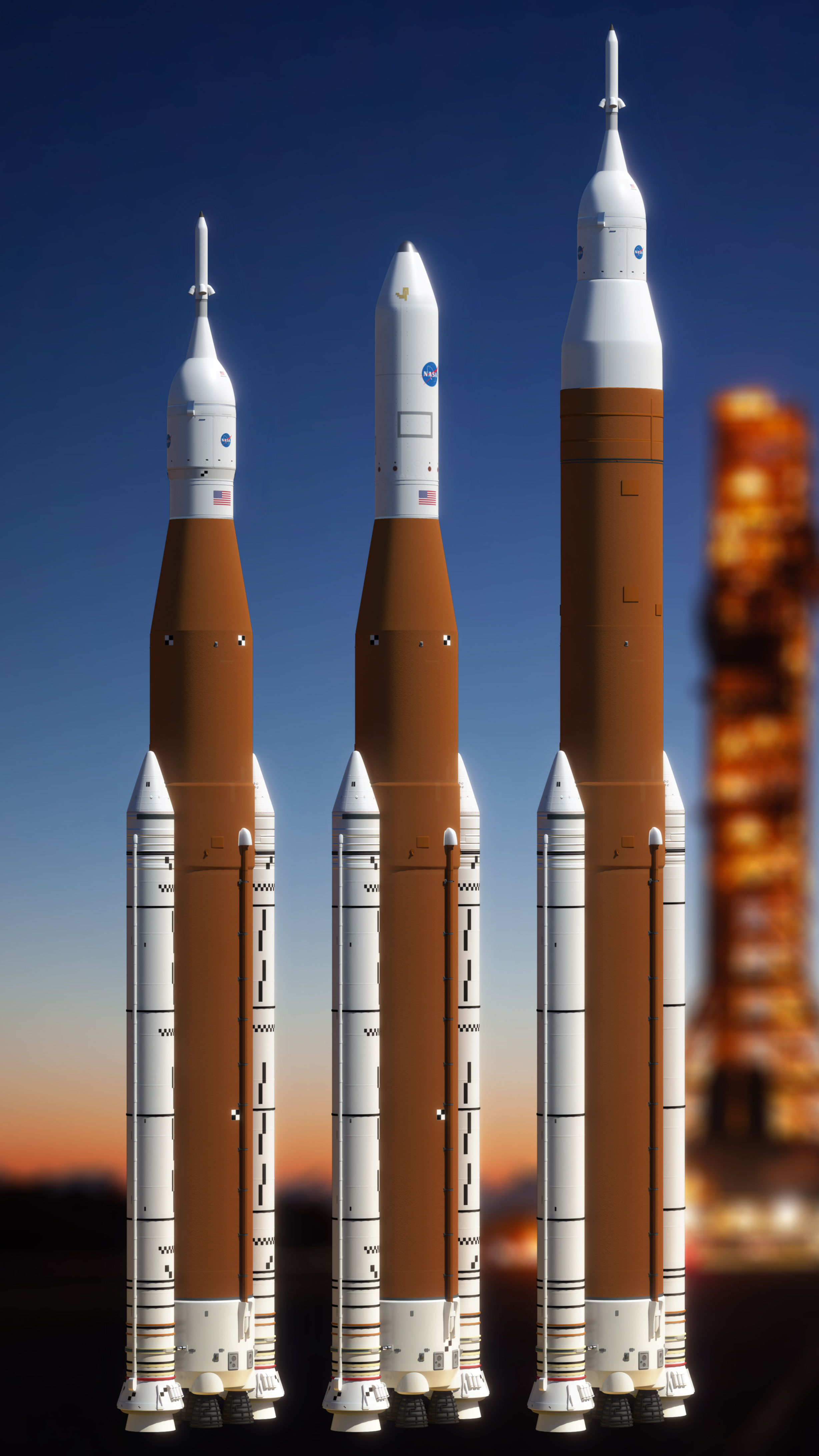 SLS Main Variants Profile by okan170 on DeviantArt