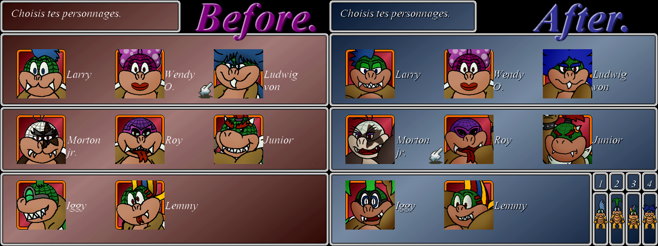 Novel of koopaling : Redesign faces.