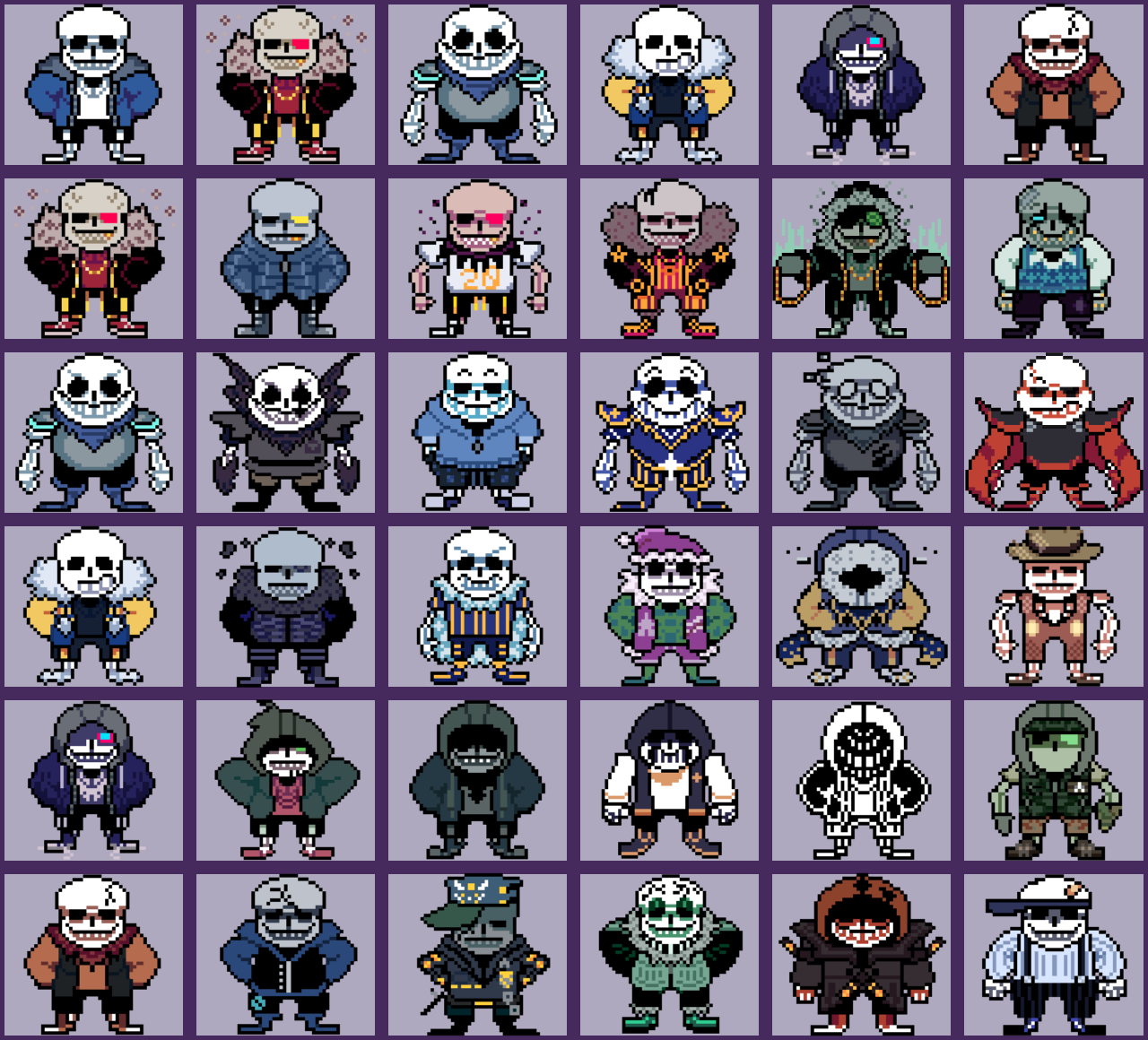 Sans AU Chart by LostIsMissing on DeviantArt