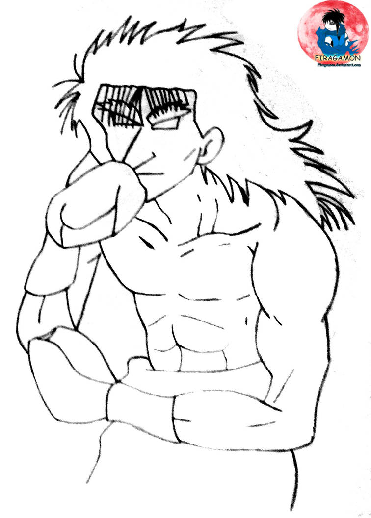 Ryo Mashiba Lineart by firagamon on DeviantArt