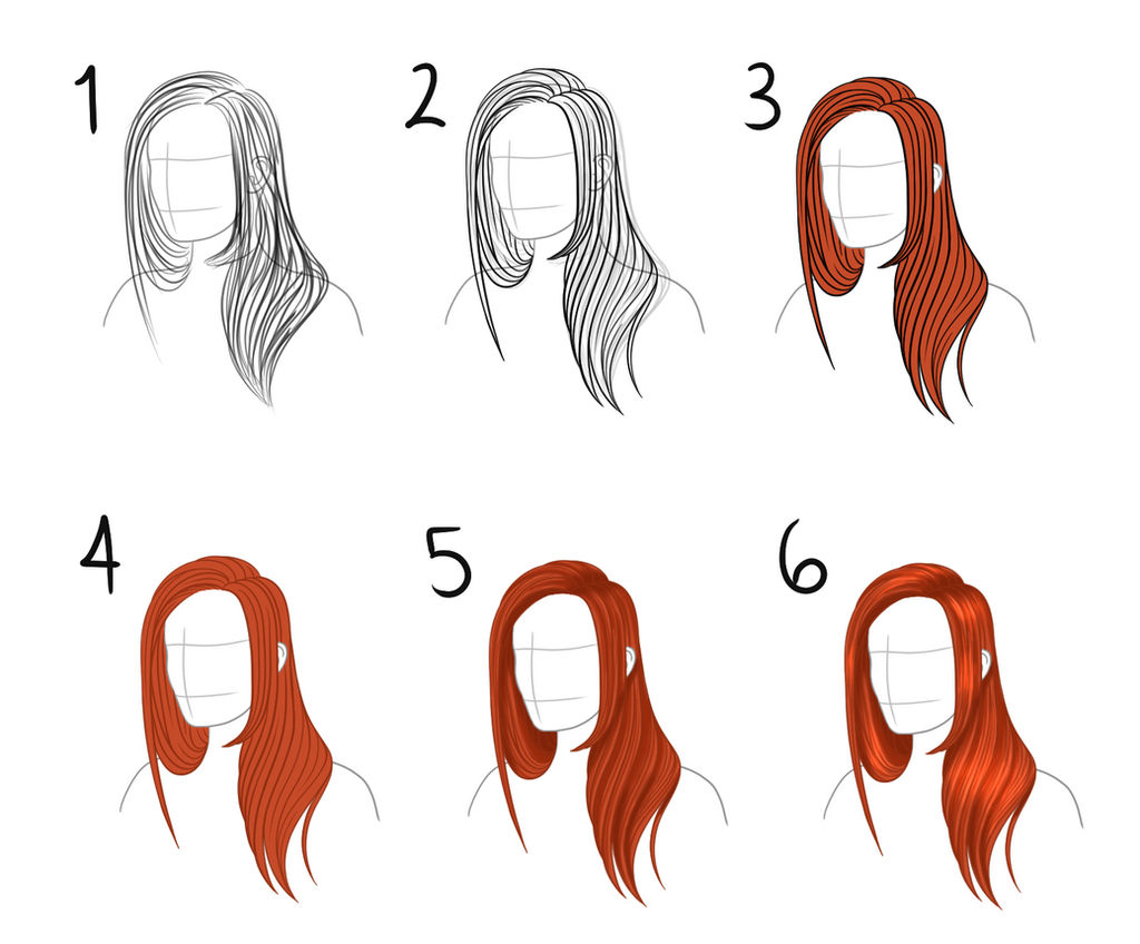 Hair Tutorial #1 by MaddGirlz3761 on DeviantArt