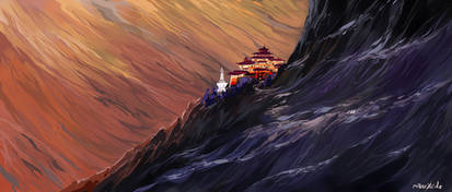 Approaching a lamasery