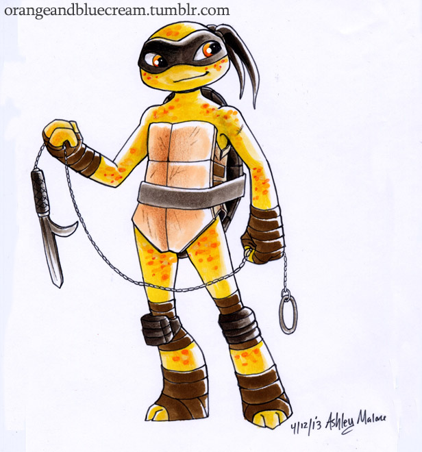 Girl Ninja Turtle by OrangeBlueCream on DeviantArt