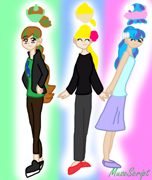 Muse's Sketches #2: Muse, Peacock and Heartsy by MuseScript on DeviantArt