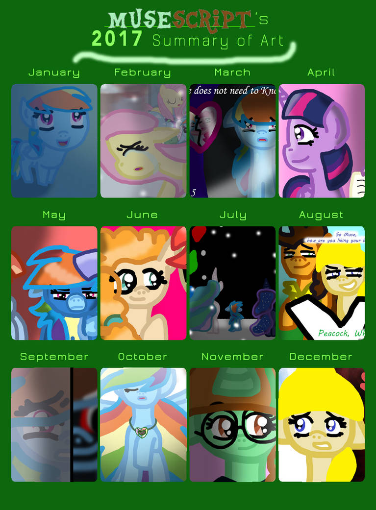MuseScript's 2017 Summary of Art by MuseScript on DeviantArt