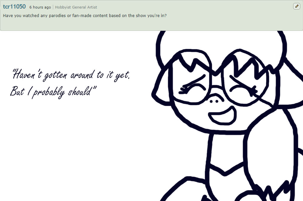 Ask Nistee (Watching parodies of MLP?) by MuseScript on DeviantArt