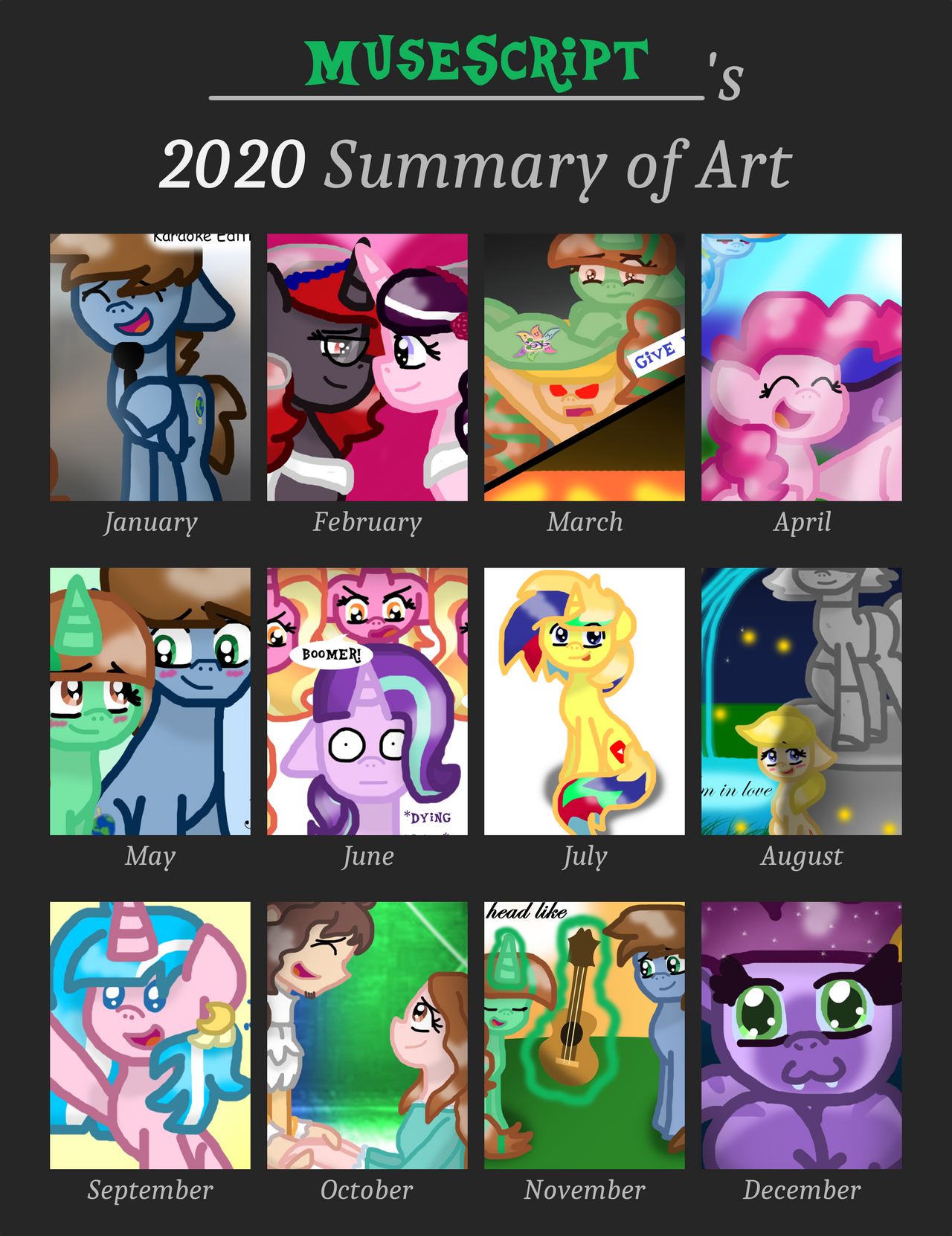 MuseScript's 2020 Art Summary by MuseScript on DeviantArt