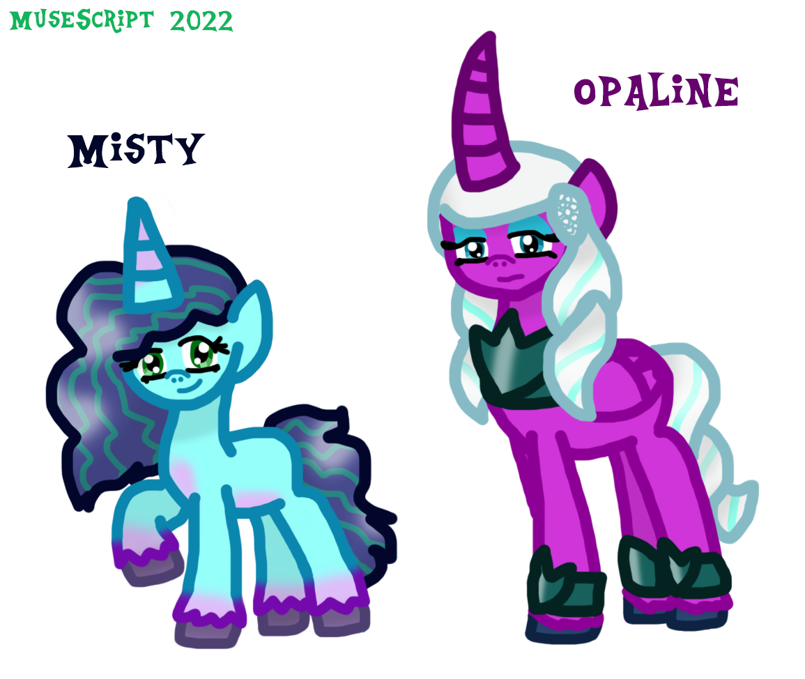 Opaline and Misty by MuseScript on DeviantArt