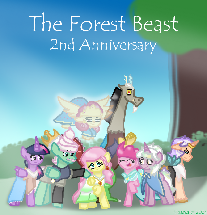Happy 2nd Anniversary to The Forest Beast! by MuseScript on DeviantArt
