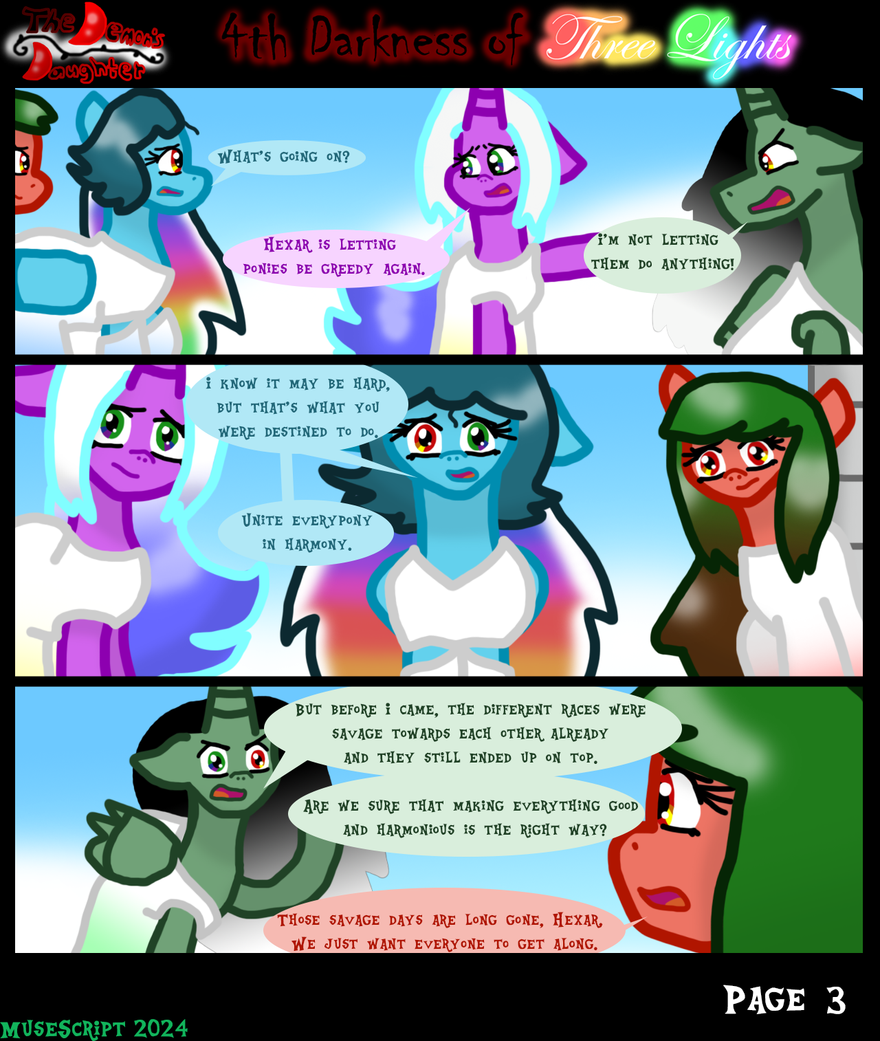 (TDD Comic) 4th Darkness of Three Lights Page 3 by MuseScript on DeviantArt
