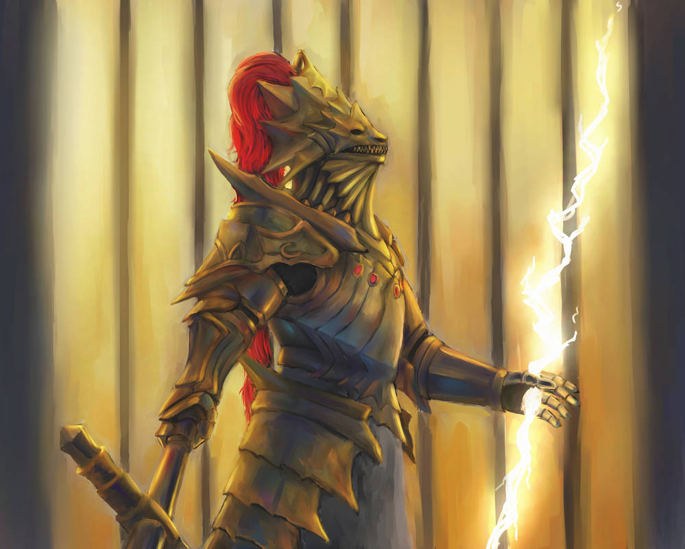 Dragonslayer Ornstein by Theocrata