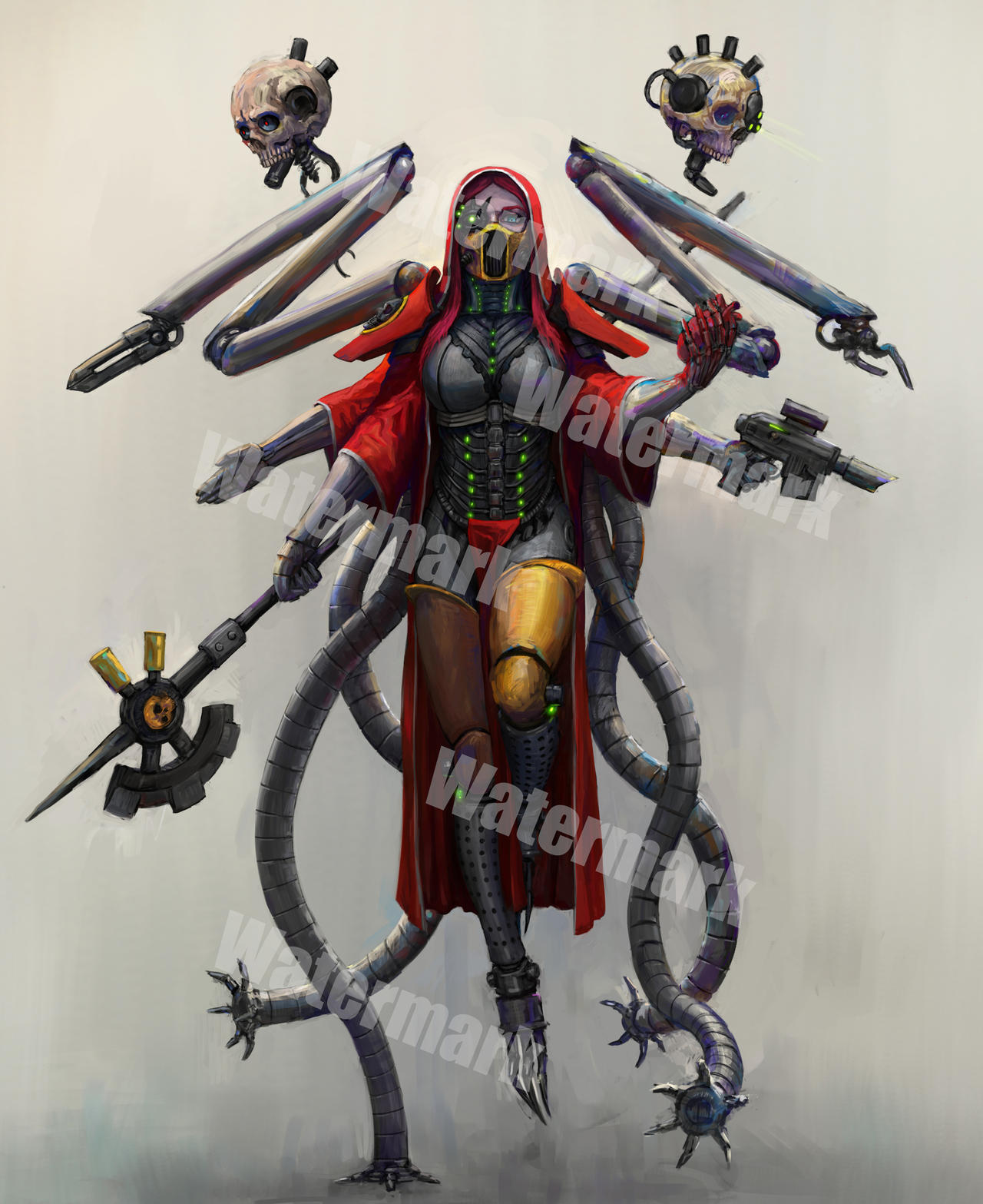 Commission: Tech priestess by Theocrata on DeviantArt