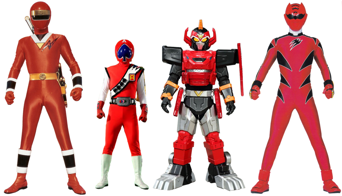Main Sentai Red Heroes who are Second in Command by DEATHGALIEN on ...