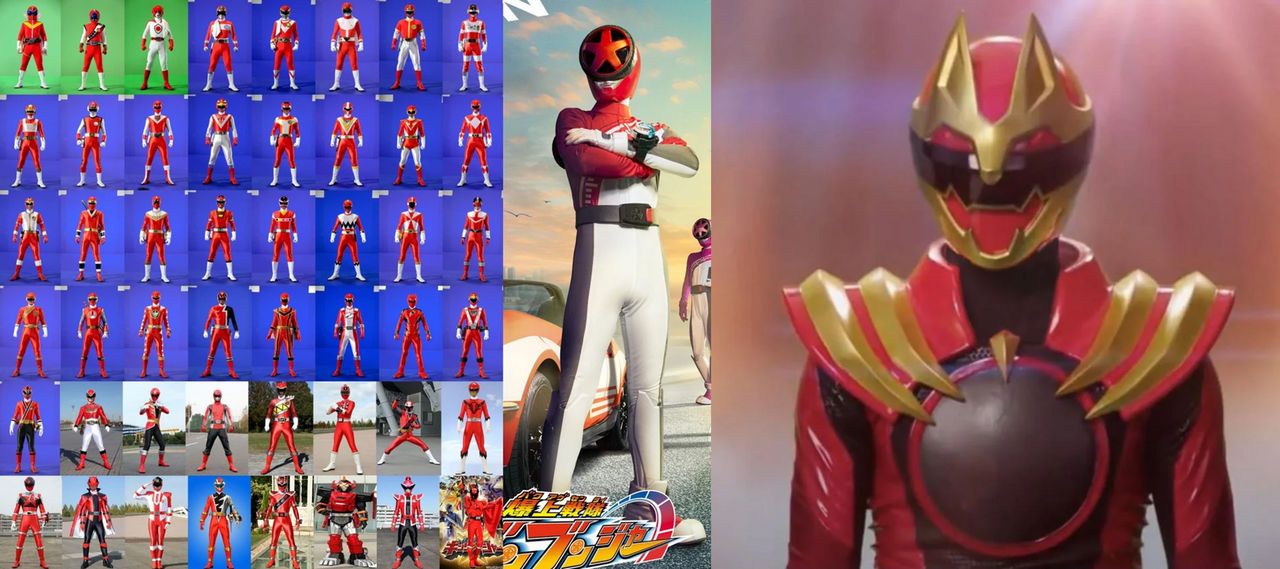 All main Red Sentai Rangers by DEATHGALIEN on DeviantArt