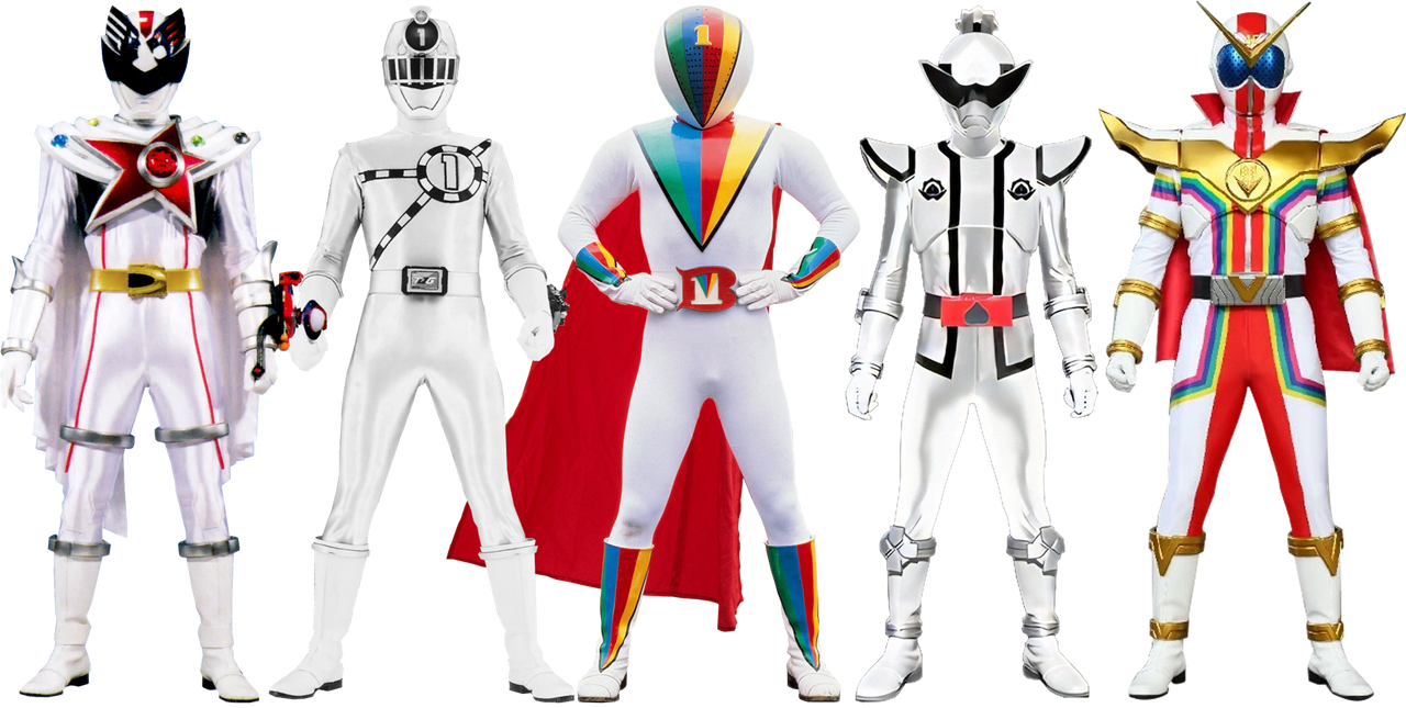 Top 5 White Sentai Rangers by DEATHGALIEN on DeviantArt
