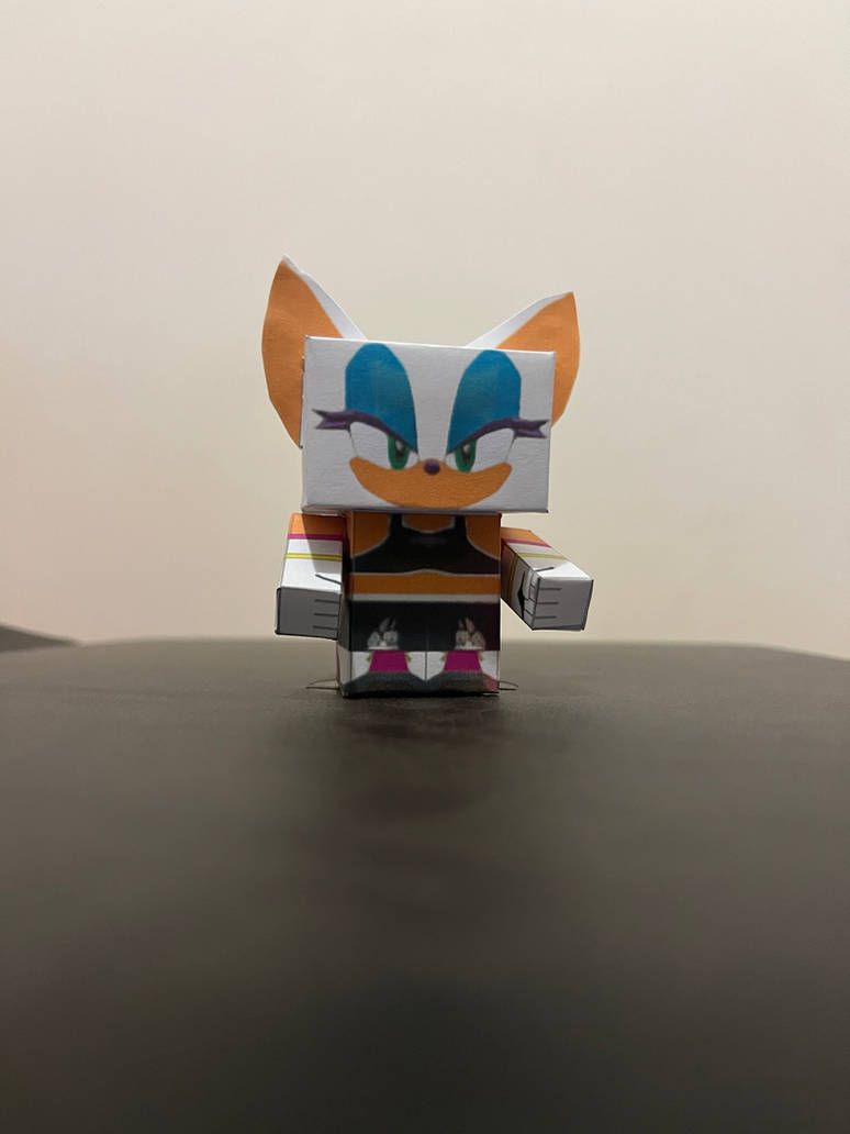 Rouge The Bat Sports Papercraft by guitarseer on DeviantArt