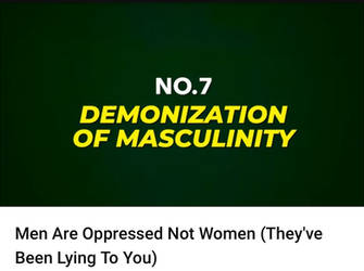 Oppression Against Men
