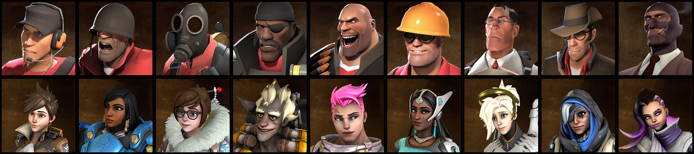 [TF2/OW-SFM] Portraits Concept