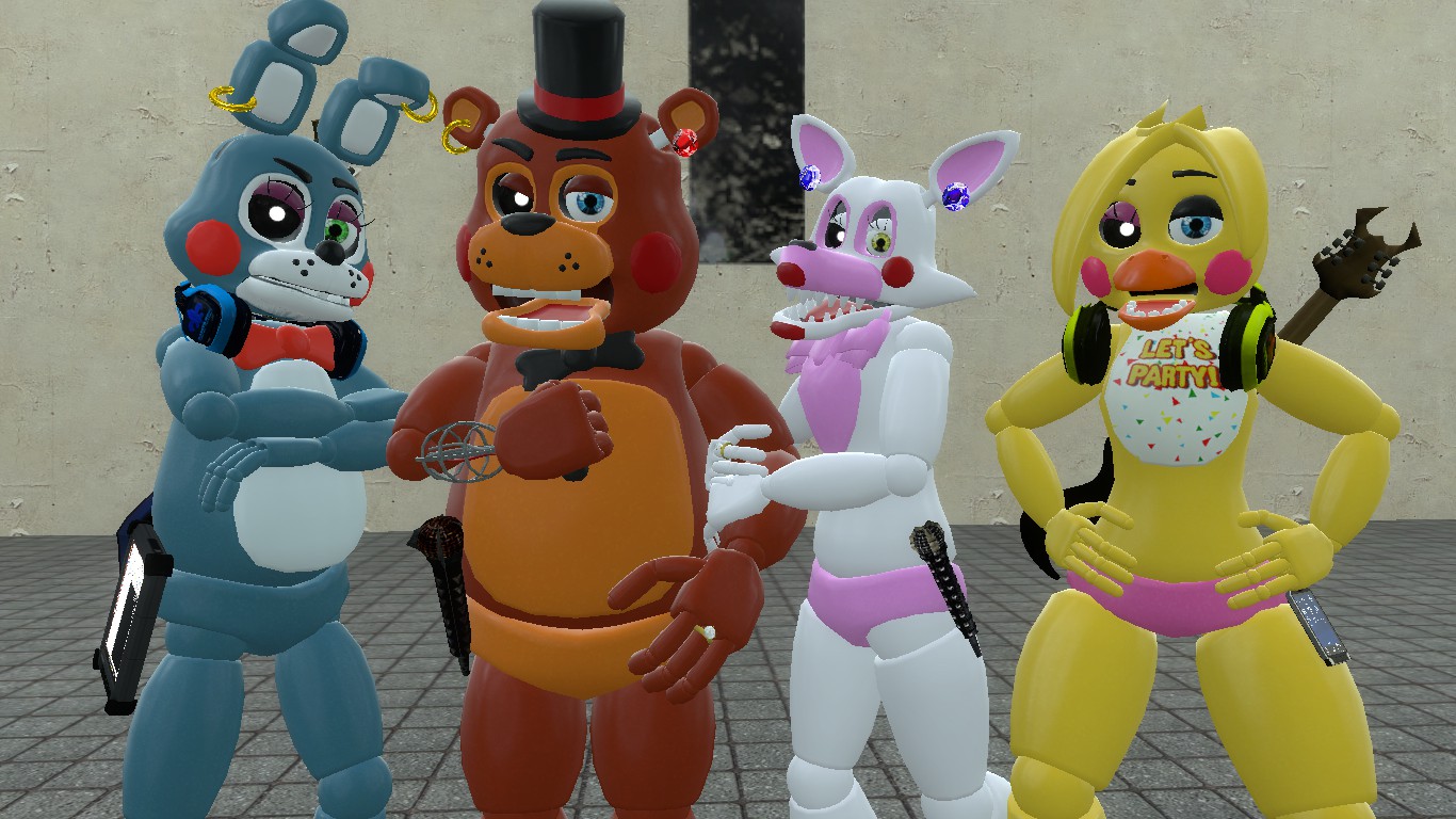 fnaf 2 toy animatronics by CXel1al on DeviantArt