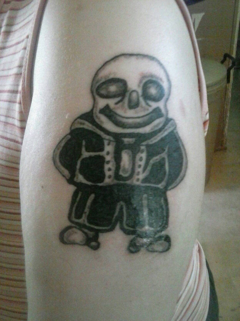 My Tattoo Of Sans by Left4Dead2fan13 on DeviantArt