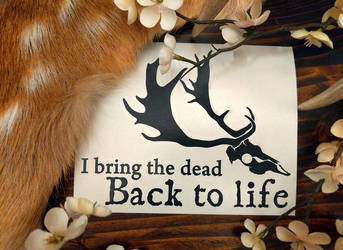 I Bring The Dead Back To Life Decal by MugwumpStudios