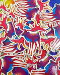 Rainbow Megaloceros Sticker by MugwumpStudios