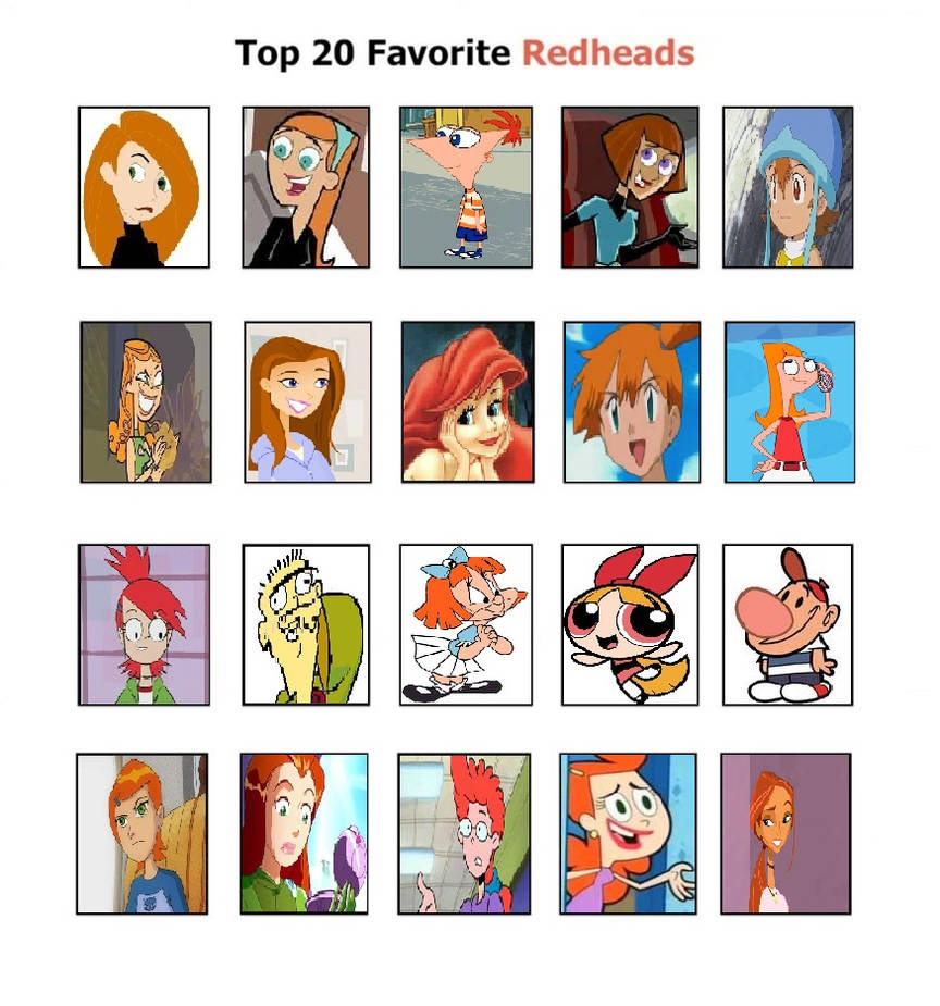 My Top 20 Favorite Redheads by Zap1992 on DeviantArt