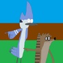 Mordecai and Rigby YOOOOOUUUUU!!!