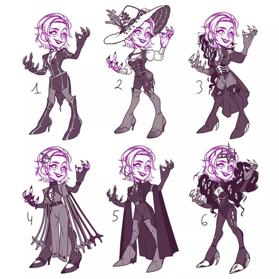Project Re-design: Somnea - Witch form concepts by Gerganafen on DeviantArt