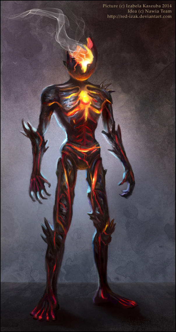 Magma Creatuin Magma creature concept by Red-IzaK on DeviantArt