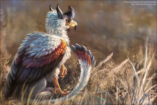 Angry gryphon blocks the way!