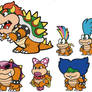 Paper Mario Colour Splash Koopalings-My version