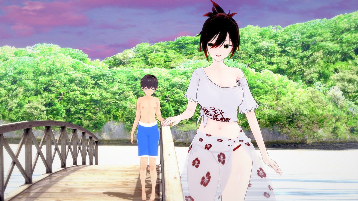 Just a tiny vacation on a big island (3/4) by TomoeGTS on DeviantArt Just a tiny vacation on a big island (3/4) by TomoeGTS on DeviantArt