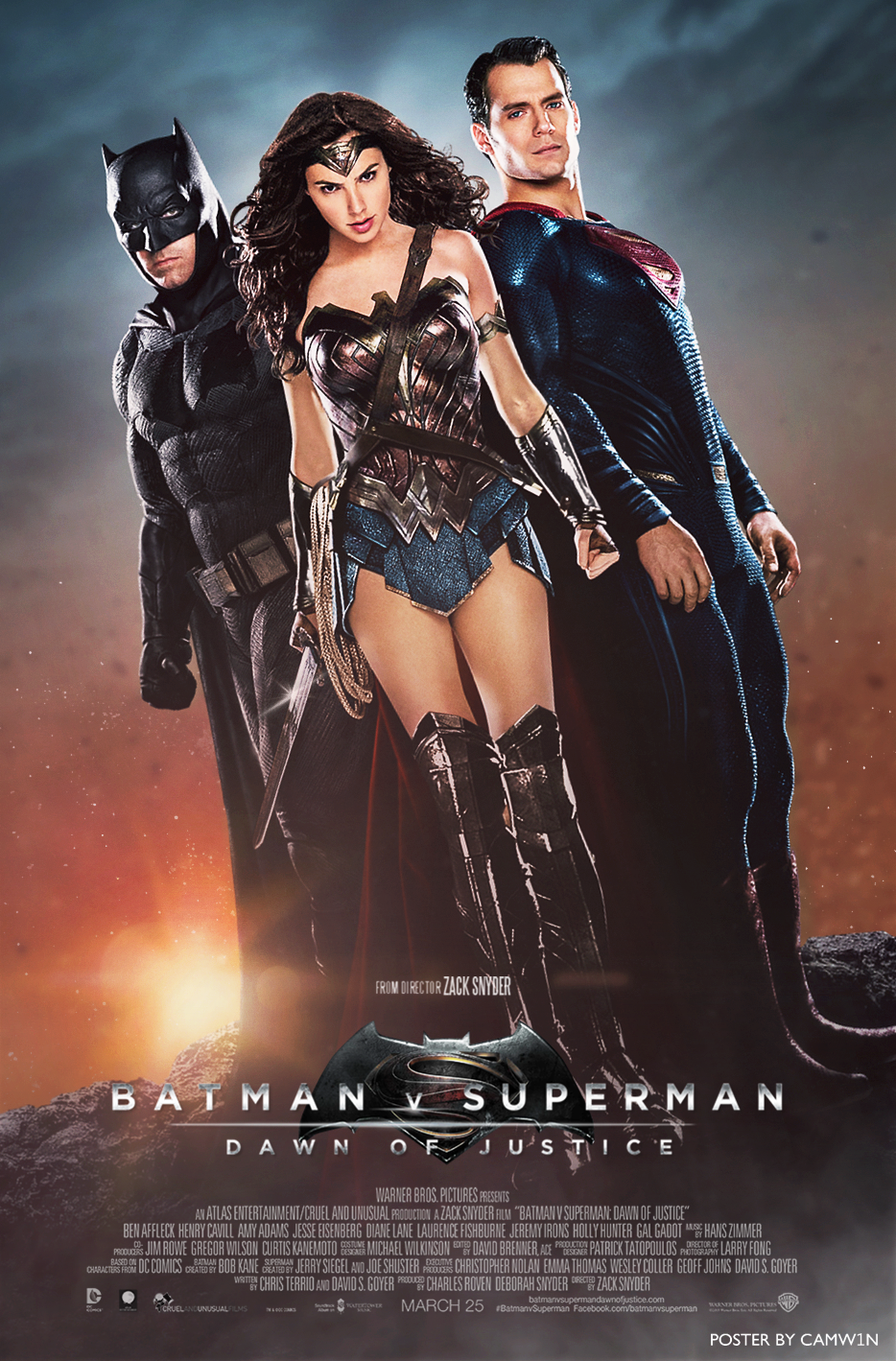 Batman V Superman - Trinity Poster A