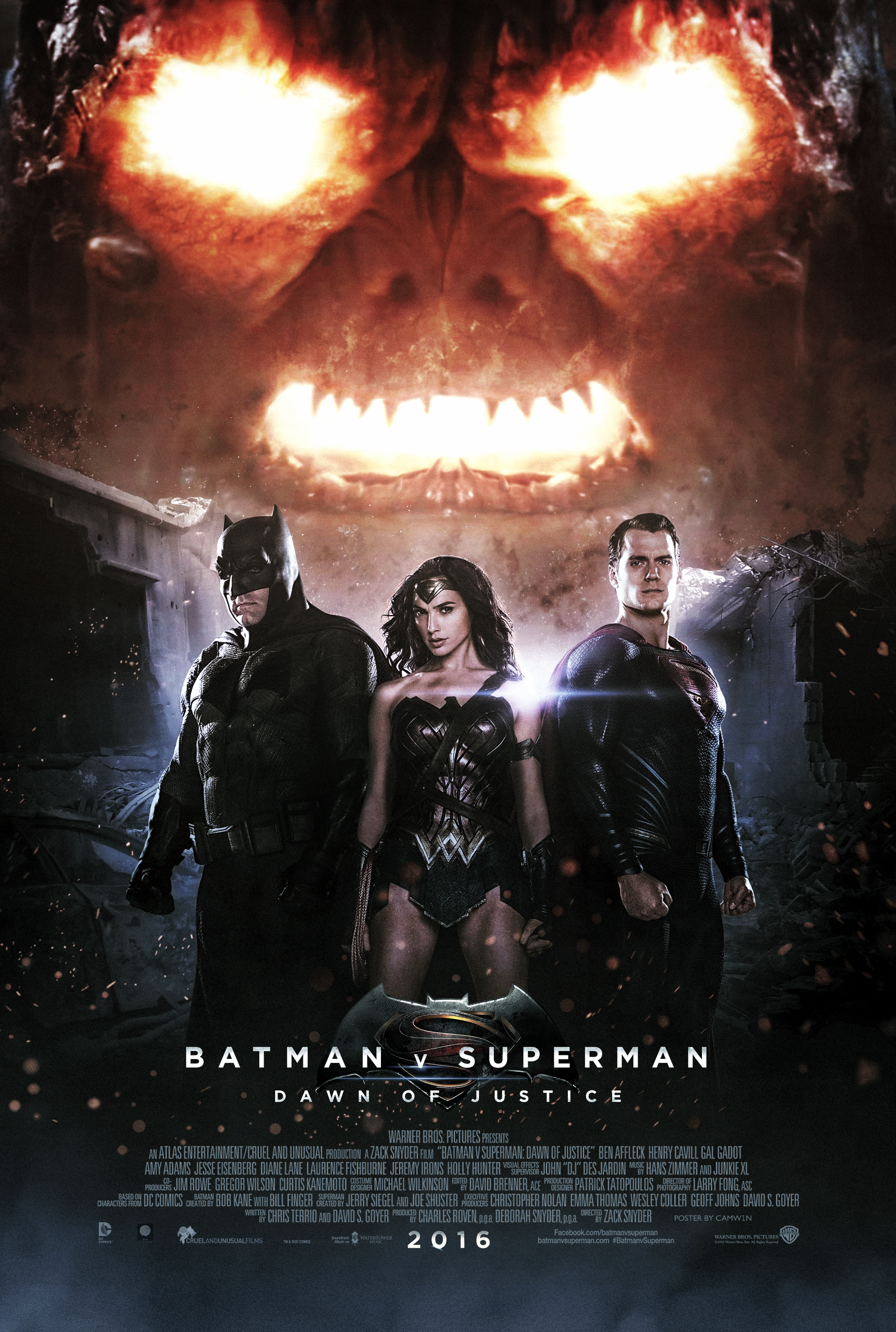 Batman V Superman (2016) - Doomsday Poster by CAMW1N on DeviantArt