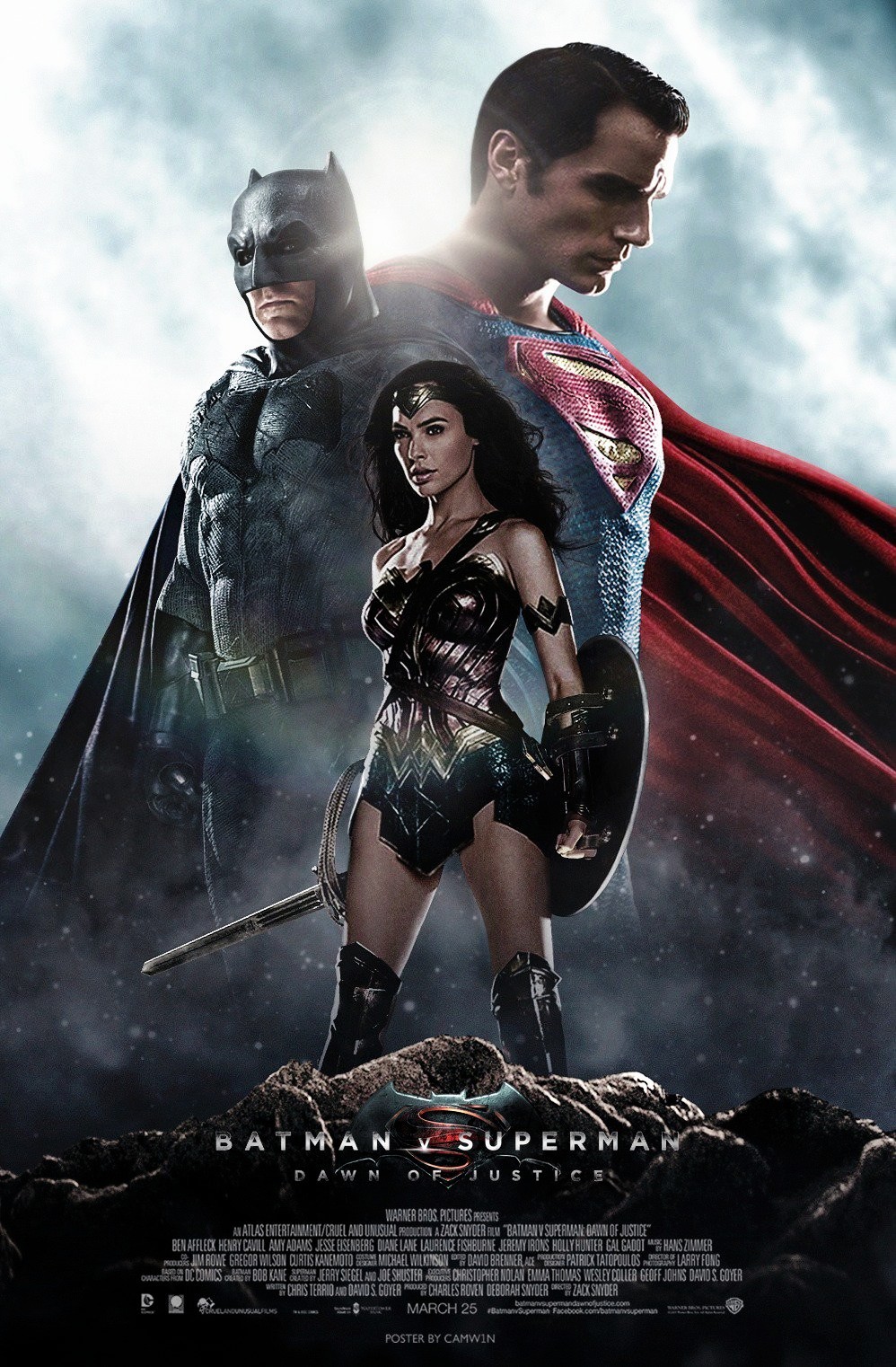 Batman V Superman - Trinity Poster C by CAMW1N on DeviantArt