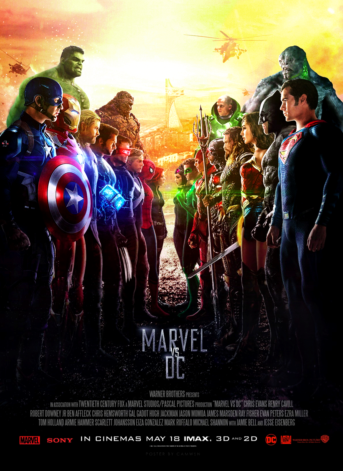 Marvel Vs DC Theatrical Poster by CAMW1N on DeviantArt