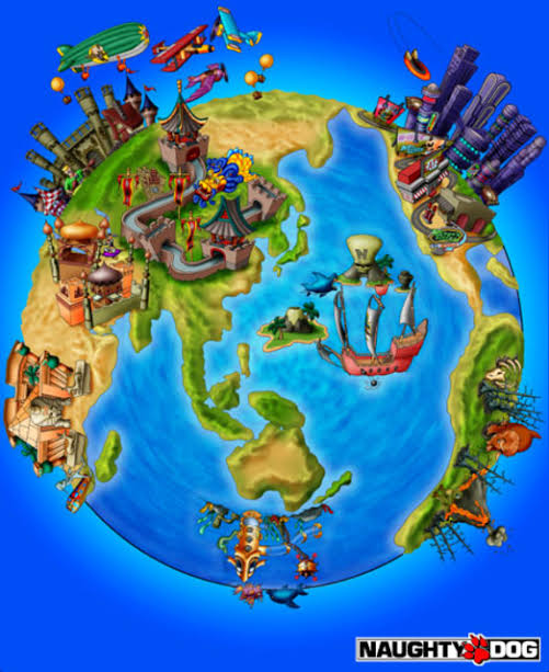 Crash Maps Key Crash bandicoot 3 map by Marceloluie on DeviantArt