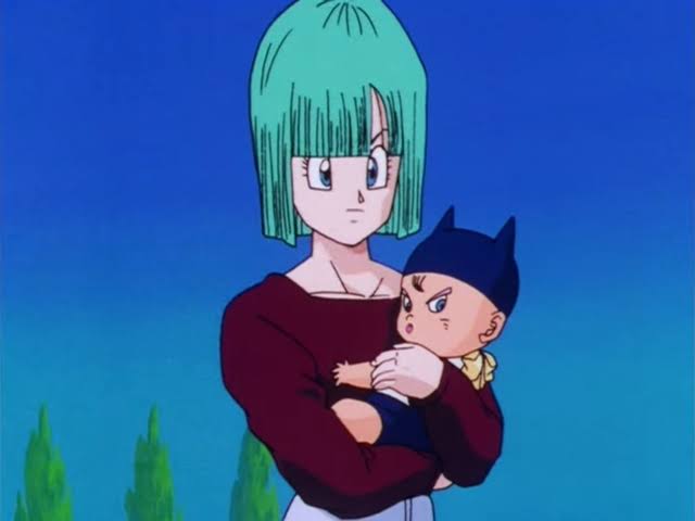 Bulma and her son Trunks by Marceloluie on DeviantArt