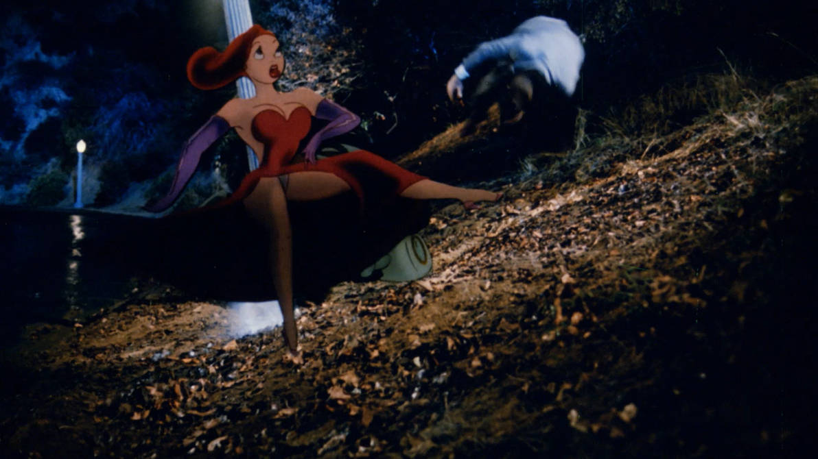 Jessica Rabbit Auto Accident Jessica and Eddie fall out of the car by Marceloluie on DeviantArt