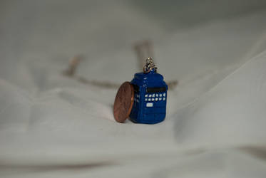 Tardis necklace